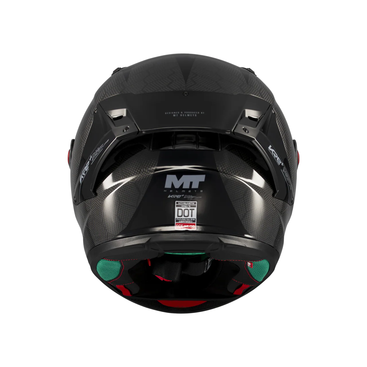MT-Helmets KRE+ S Casco de Carbono Puro Brillante A1 Glow Completo 
