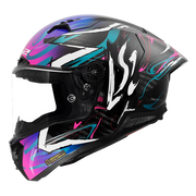 LS2 FF805 Thunder GP Aero Integralhelm in Drift Blue Purple — Seitenansicht
