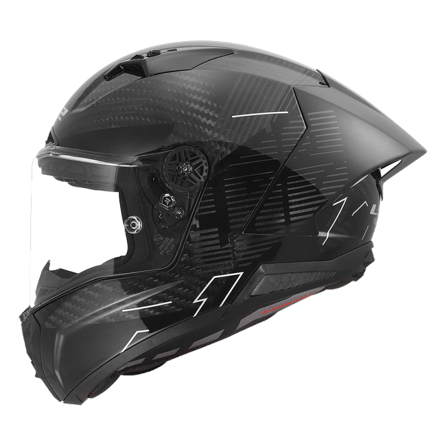 LS2 FF805 Thunder GP Aero Integralhelm in Ursus Black — Seitenansicht