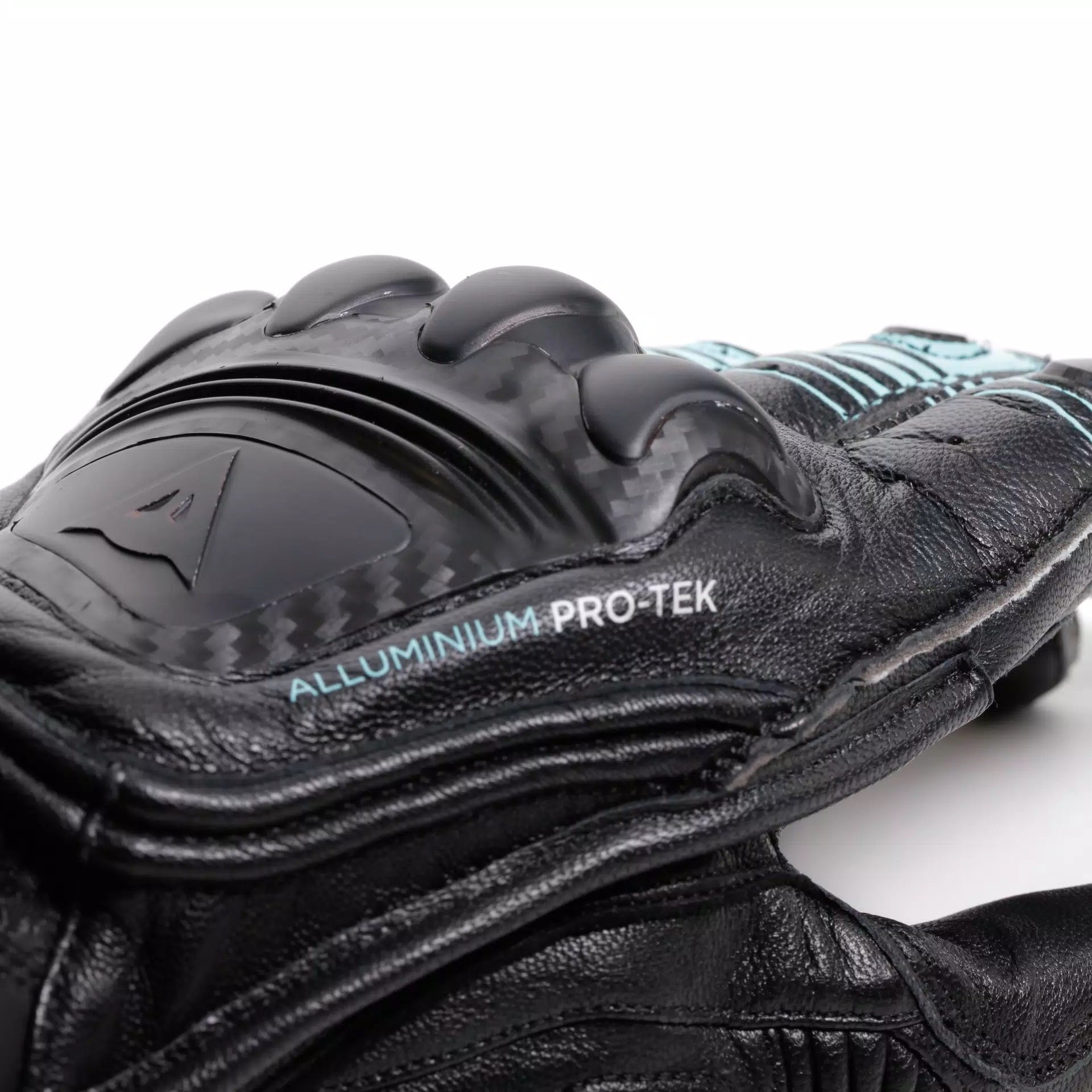 Guantes de cuero para motocicleta Dainese Fiero Racing | Hombre | Negro/Azul claro | 201810002568O00 