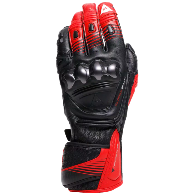 Guantes de cuero para moto Dainese Fiero Racing | Hombre | Negro/Rojo | 2018100025A7700 