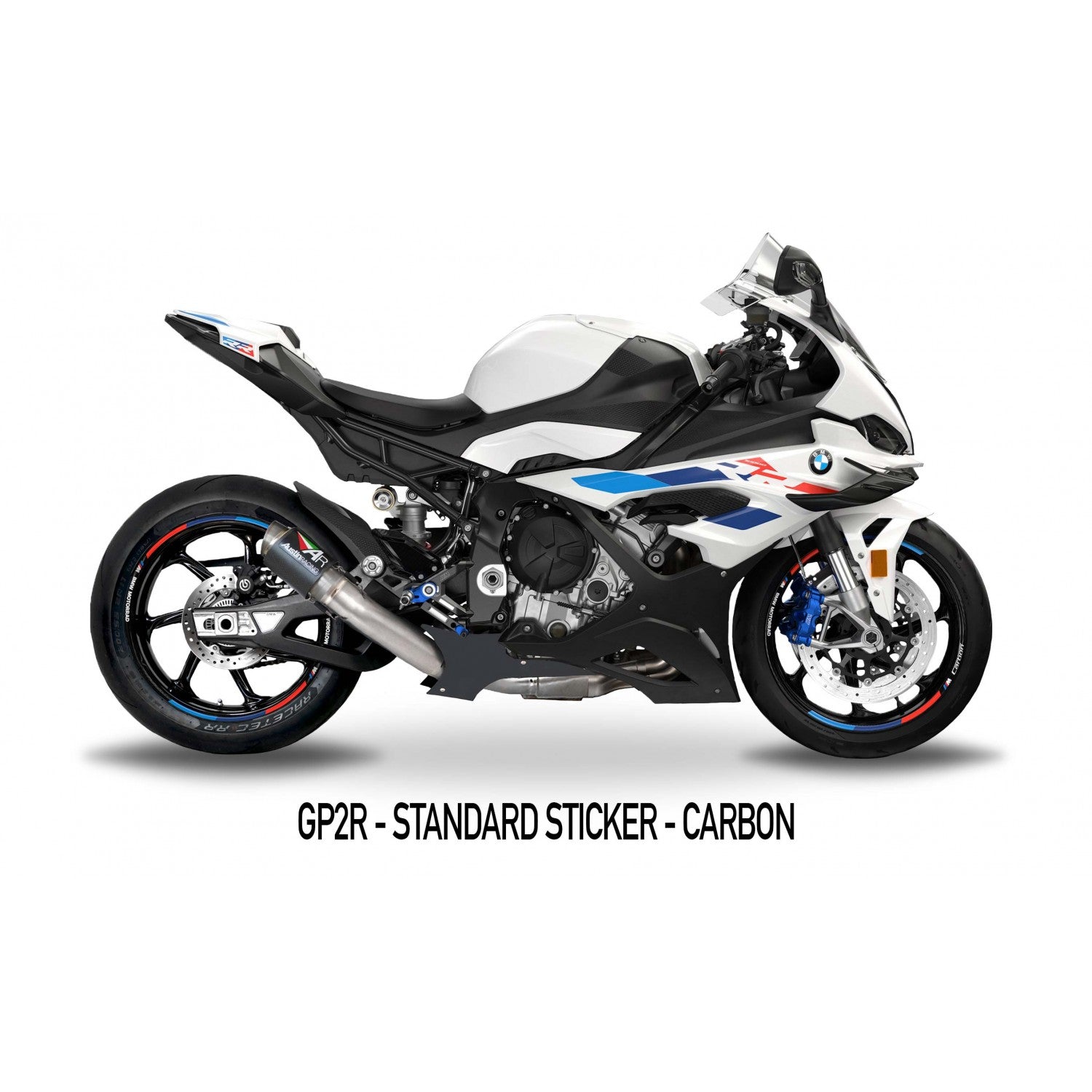 Austin Racing Slip-On (GP1R/GP2R/V3) + tubo de reemplazo de catalizador BMW S1000RR K67 (19-25) 