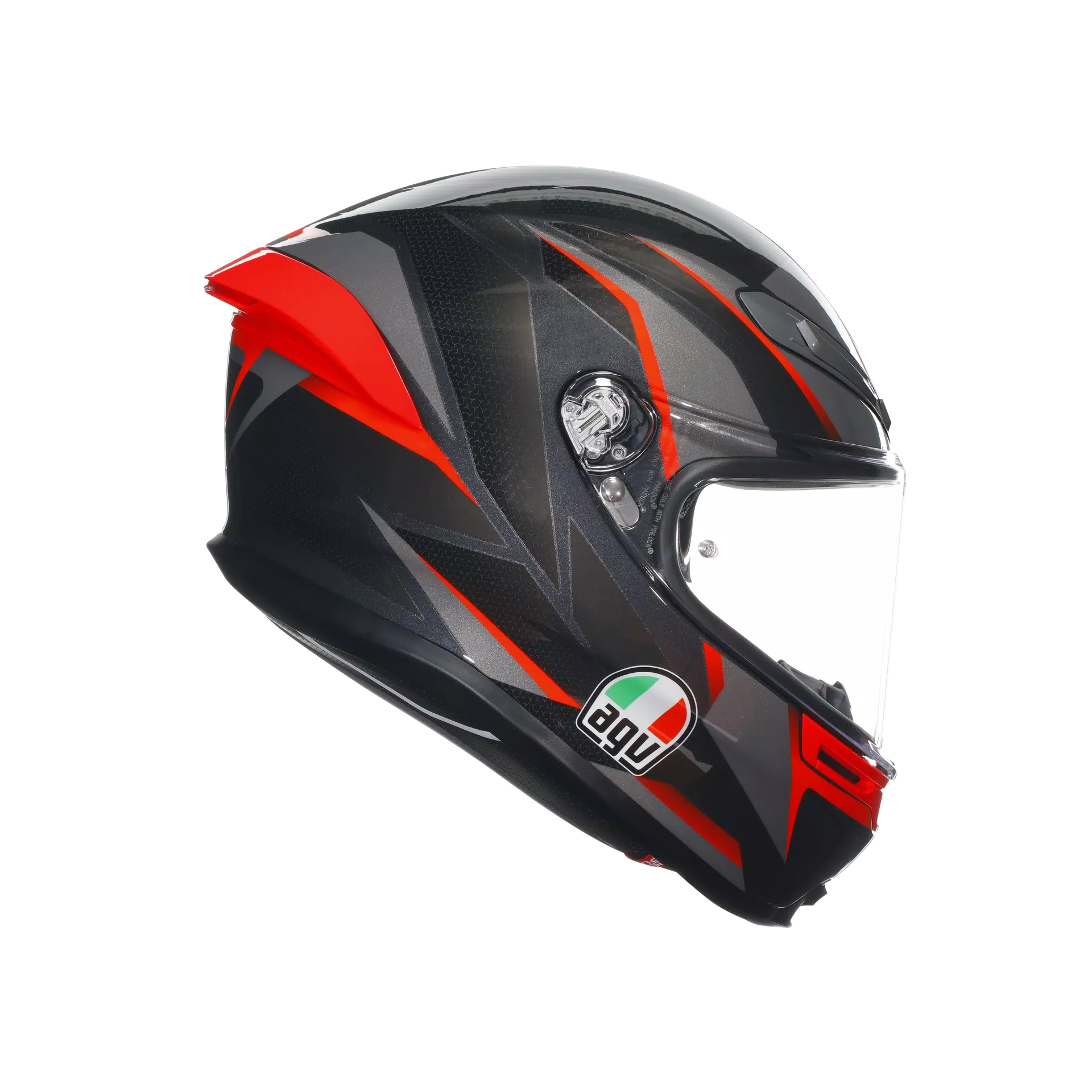 AGV K6 S Casco Slashcut Negro/Gris/Rojo | 2118395001014 