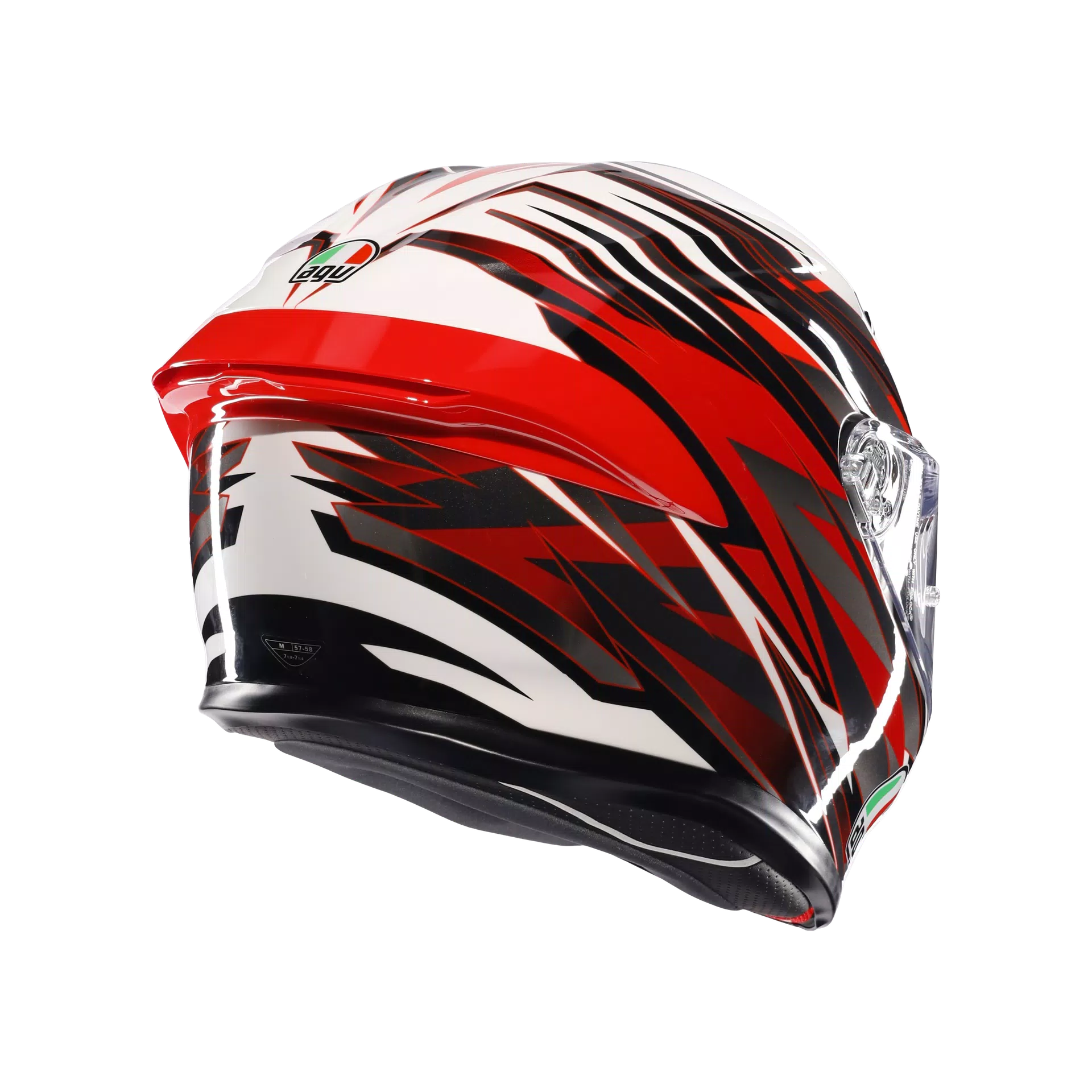 AGV K6 S Casco Reeval Blanco/Rojo/Gris | 2118395001023 