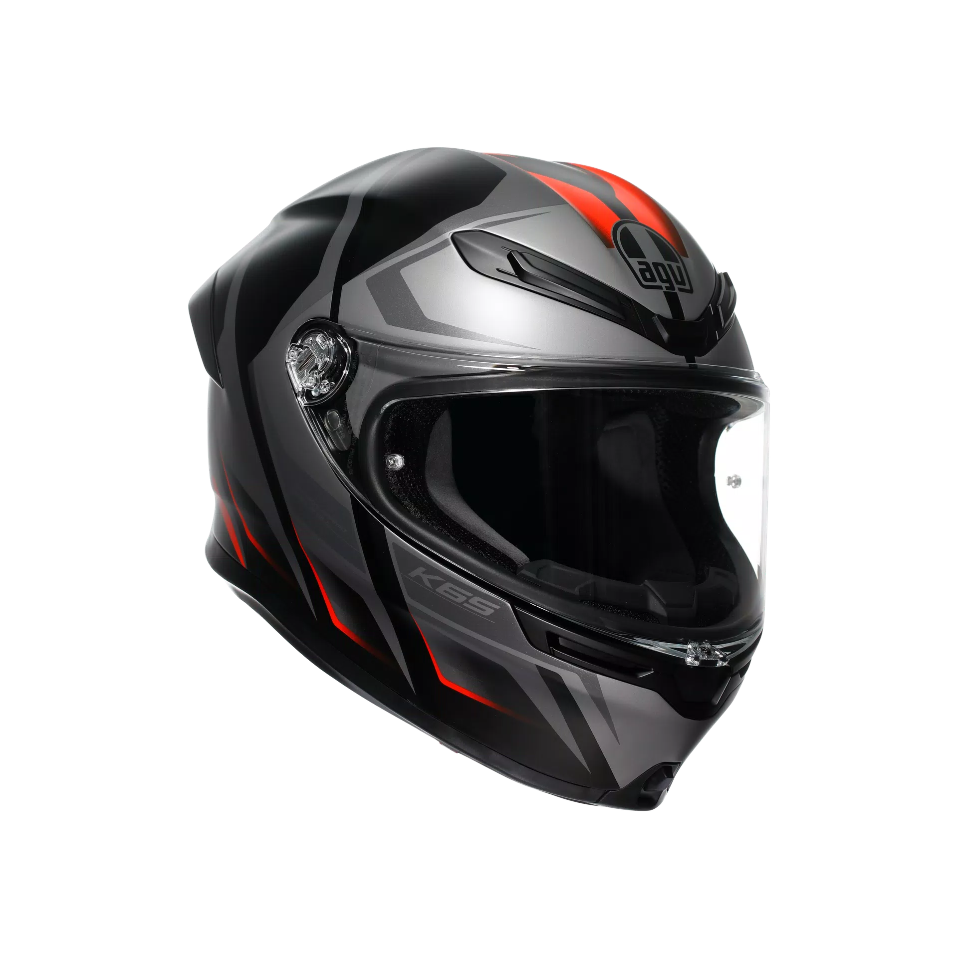 AGV K6 S Casco Karve Mate Negro/Gris/Rojo | 2118395001024 
