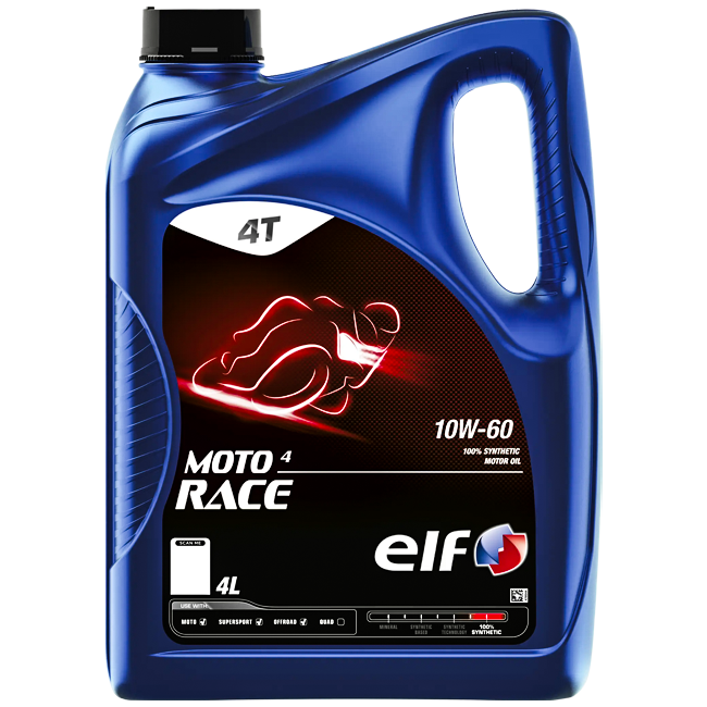 ELF Moto 4 Race 10W60 aceite de motor - 4 litros 