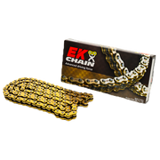 Cadena EK 520 RRX Gold/Gold NX-Ring abierta con eslabón de remache – 84 a 146 eslabones 