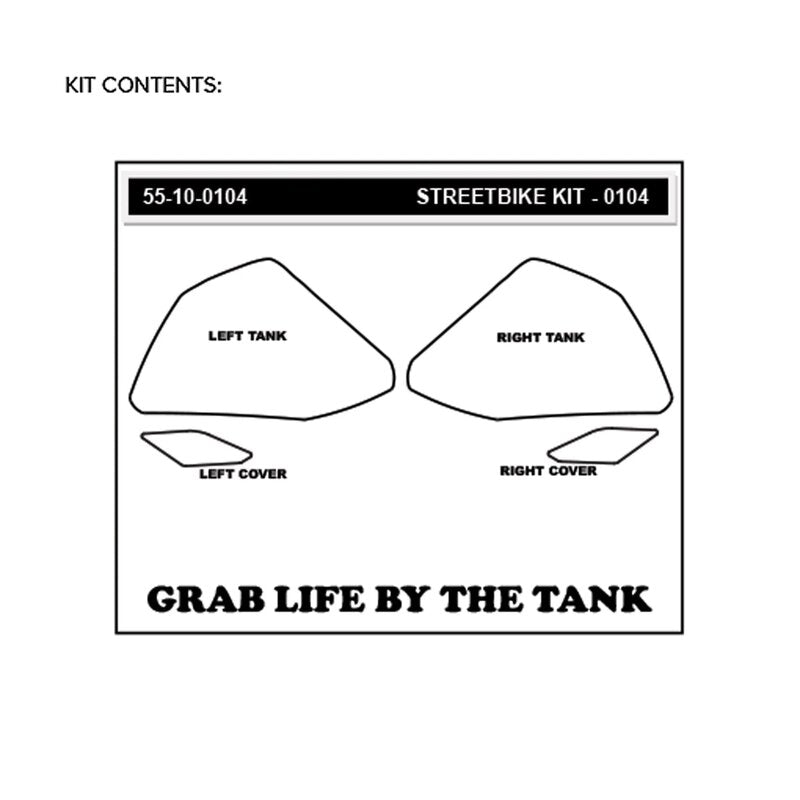 Stompgrip Vulcano Almohadillas de Tracción Yamaha YZF-R3 (15-18) 55-10-0104 