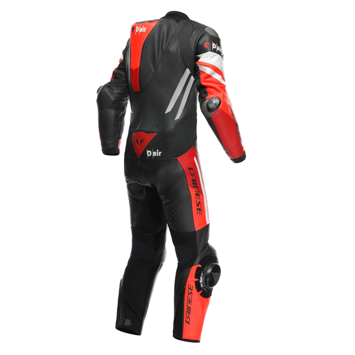 Dainese Misano 3 D-AIR® Mono de cuero – Traje de competición con airbag perforado | Hombre | Rojo 