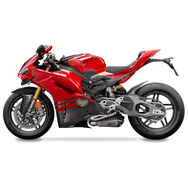 Spark Exhaust Halbkomplette Anlage Racing Satz Konix Evo Titanium Ducati V4/V4 S (25-26) GDU8856T