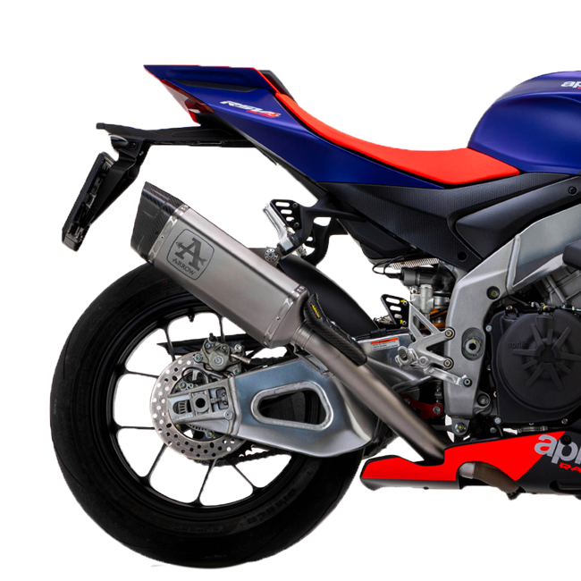 Kit de escape Arrow Slip-On Pista Titanium Aprilia RSV4 1100 Factory (21-25) 71003PT 