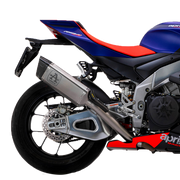 Kit de Escape Arrow Slip-On Pista de Acero Inoxidable para Aprilia RSV4 1100 Factory (21-25) 71004PT 