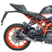 Kit de escape Arrow Slip-On GP2 de acero inoxidable oscuro para KTM RC 390 (17-20) 71534GPI 