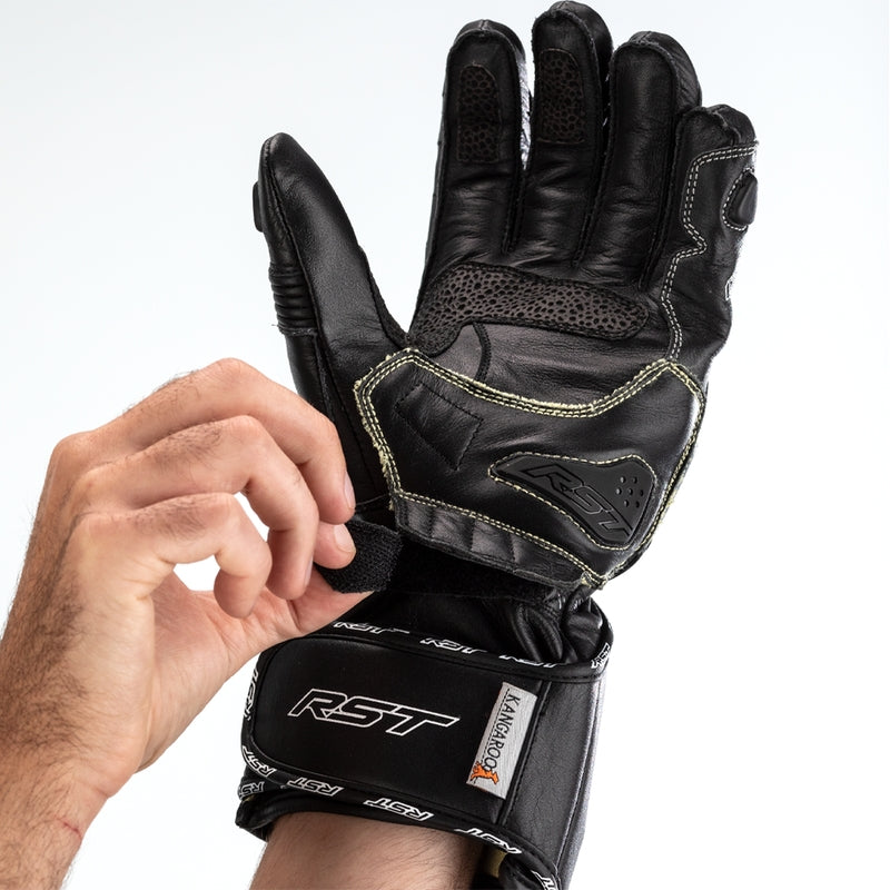 RST Tractech Evo 4 guantes de cuero para motocicleta | Mujer | Negro | 103495 