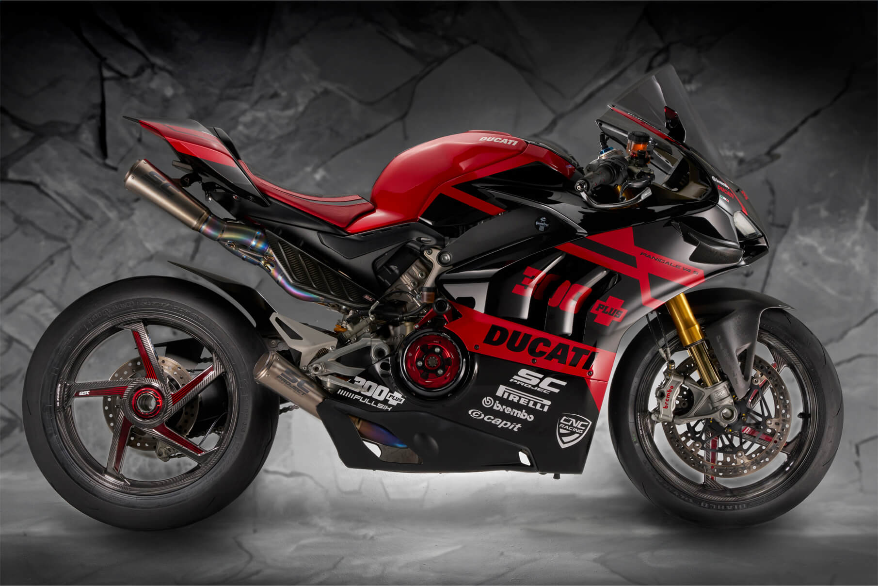BST STAR TEK llanta trasera de carbono Ducati Panigale V2 955 (20-24) 