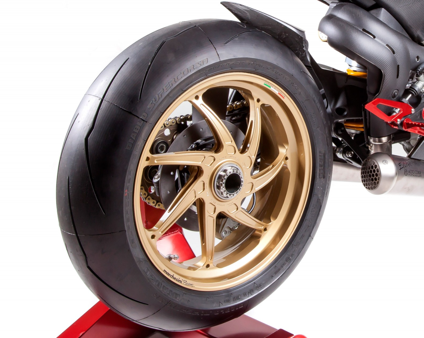 Kit SICOM Carbon-Cerámica de rueda trasera-Discos de freno T-Drive 245x6mm para Ducati Panigale V2 955 (20-24) 