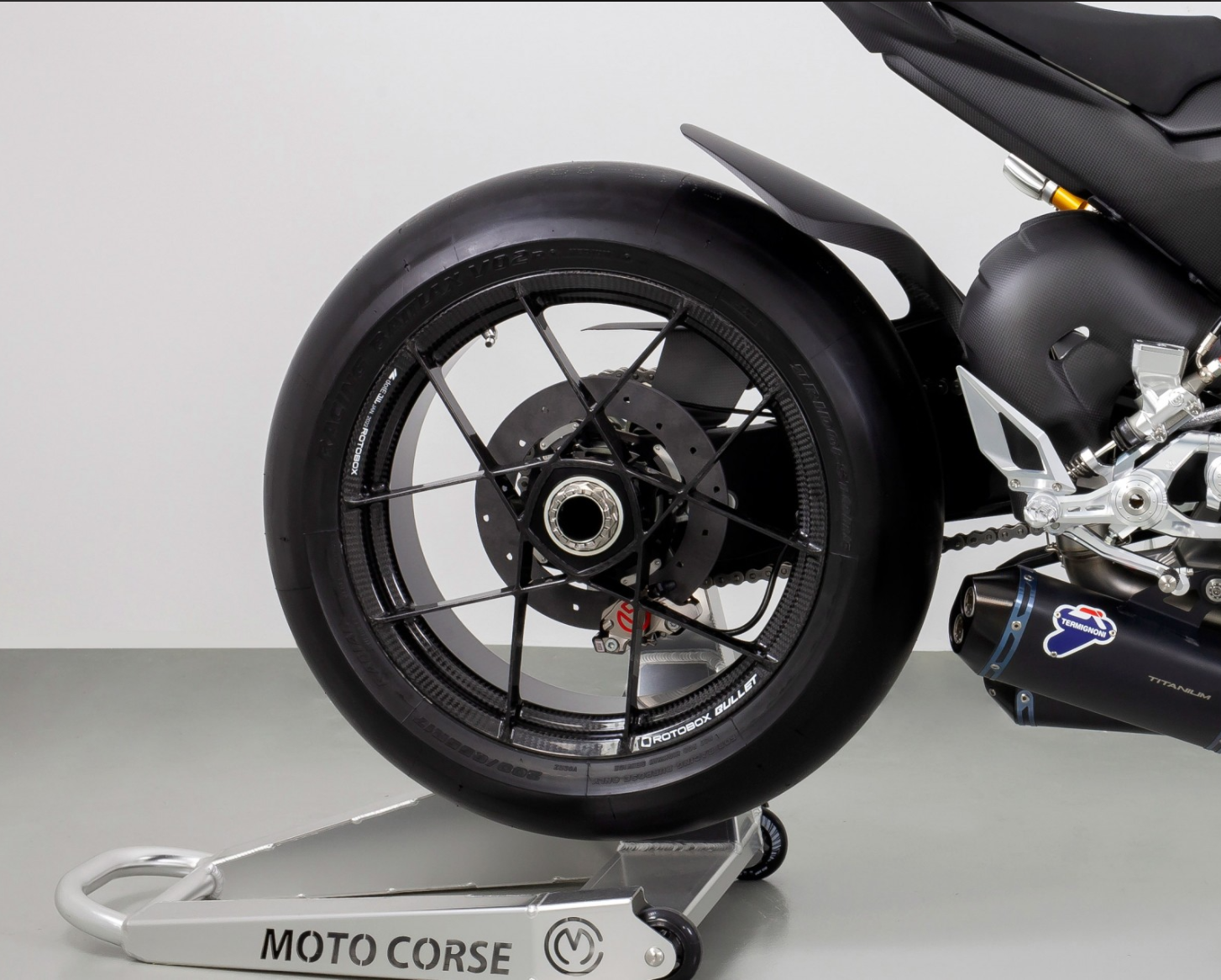 Kit SICOM Carbon-Cerámica de rueda trasera-Discos de freno T-Drive 245x6mm para Ducati Panigale V2 955 (20-24) 