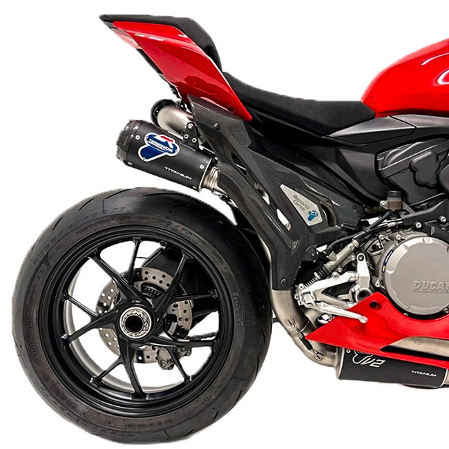Sistema de escape completo de acero inoxidable Termignoni Replica SBK Ducati Panigale V2 955 (20-24) D22009400INC 