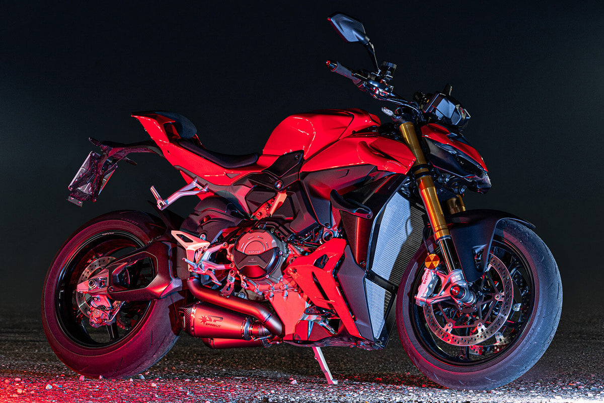 Spark Exhaust Halbkomplette Anlage Racing Satz Konix Evo Titanium Ducati V4/V4 S (25-26) GDU8856T