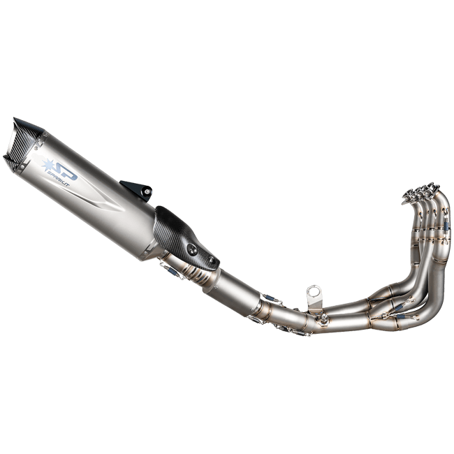 Sistema de escape completo Spark Exhaust Force Evo con silenciador intermedio de titanio Honda CBR 1000 RR-R SC82 (24-26) GHO8849T 