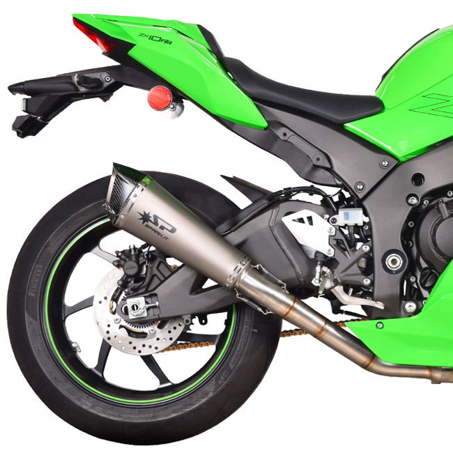 Escape Spark Slip-On Konix EVO + tubo de reemplazo KAT para Kawasaki ZX-10 R/RR (21-25) GKA8841T 