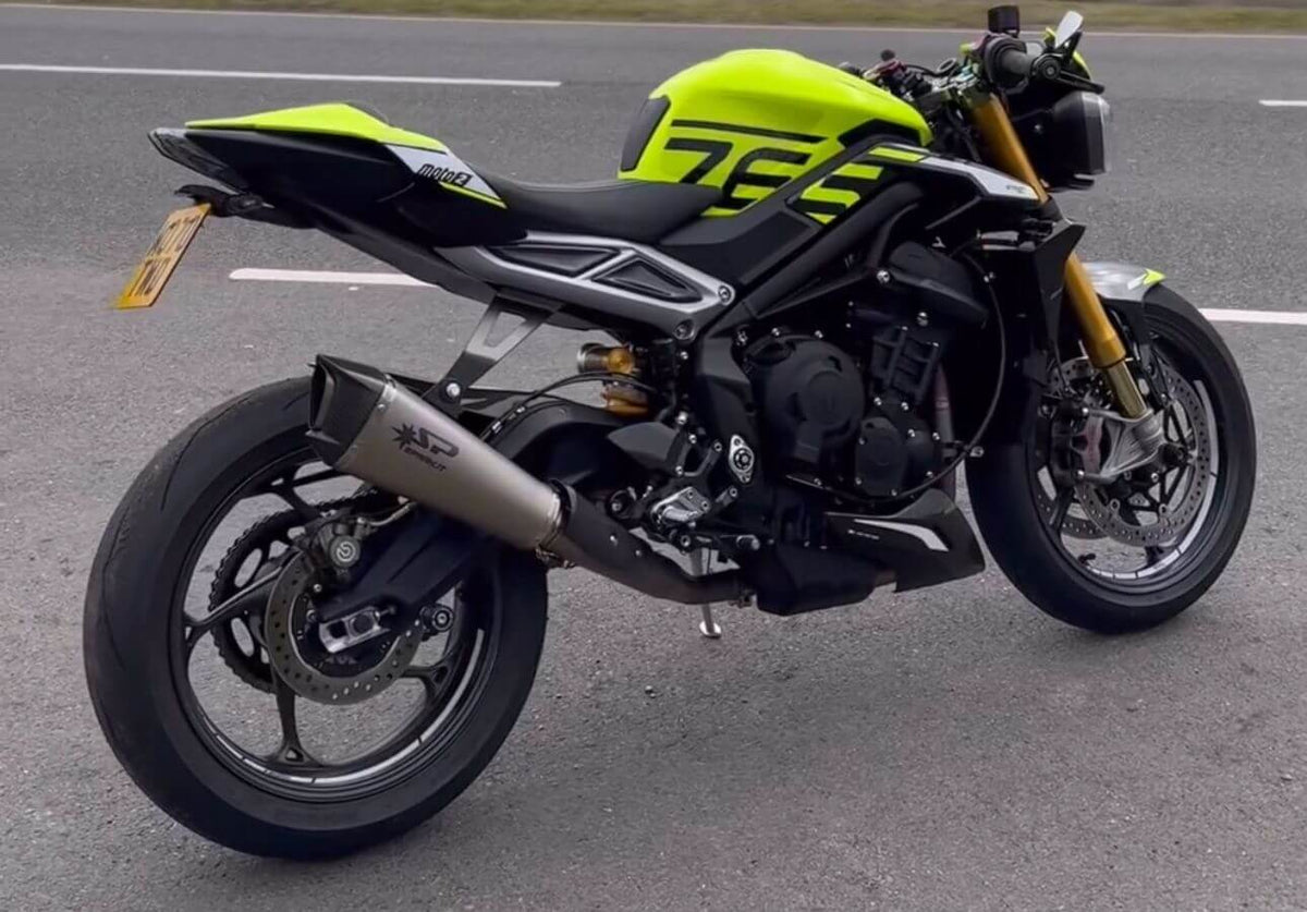 Spark Exhaust Verbindungsrohr Satz Konix Evo WSSP600 Replica Triumph Street Triple 765 R/RS (20-26) GTR0509T