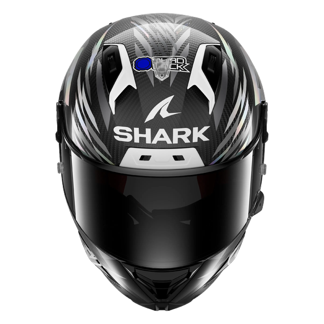 Shark Aeron GP FIM 2 Johann Zarco Winter Test 2026 Replica DAU HE4103 — Frontansicht
