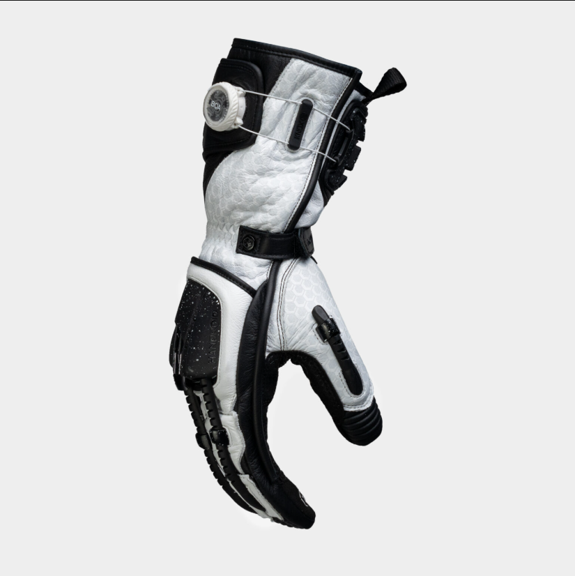 Knox Handroid MK5 guantes de cuero de carreras | Hombre | Negro/Blanco | 11769404101 