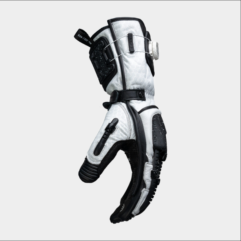 Knox Handroid MK5 guantes de cuero de carreras | Hombre | Negro/Blanco | 11769404101 