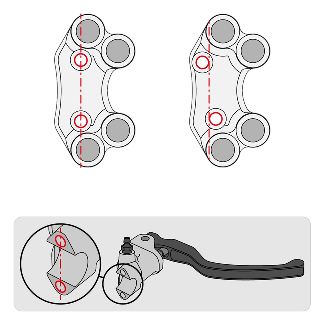 Lenkerschalter Street rechts JetPrime Ducati Panigale V4 R (26) JP PLD 056 – fluchtendes Lochbild