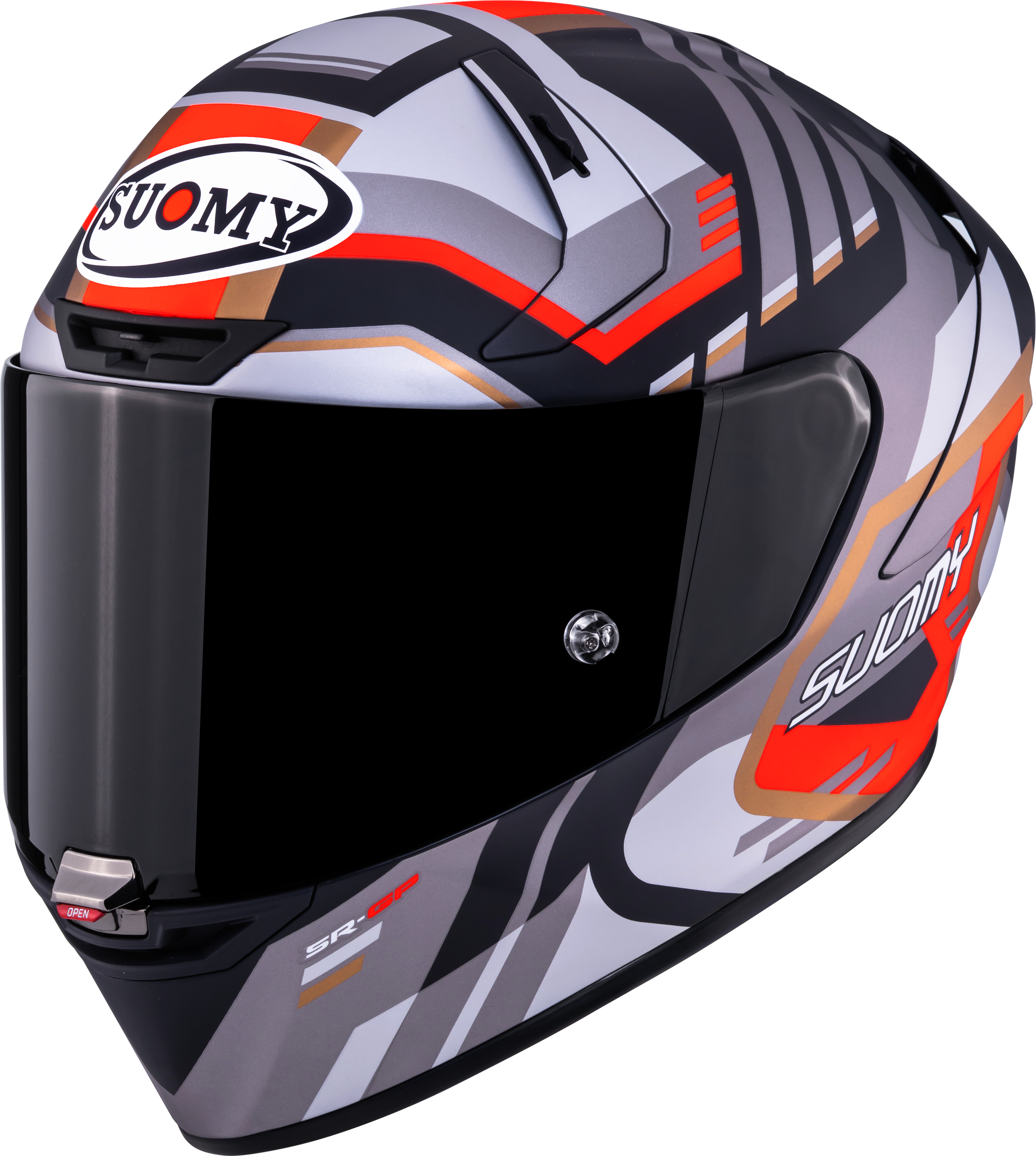Suomy SR-GP Evo Casco Infrarrojo Mate Gris/Rojo/Negro K6S20025 