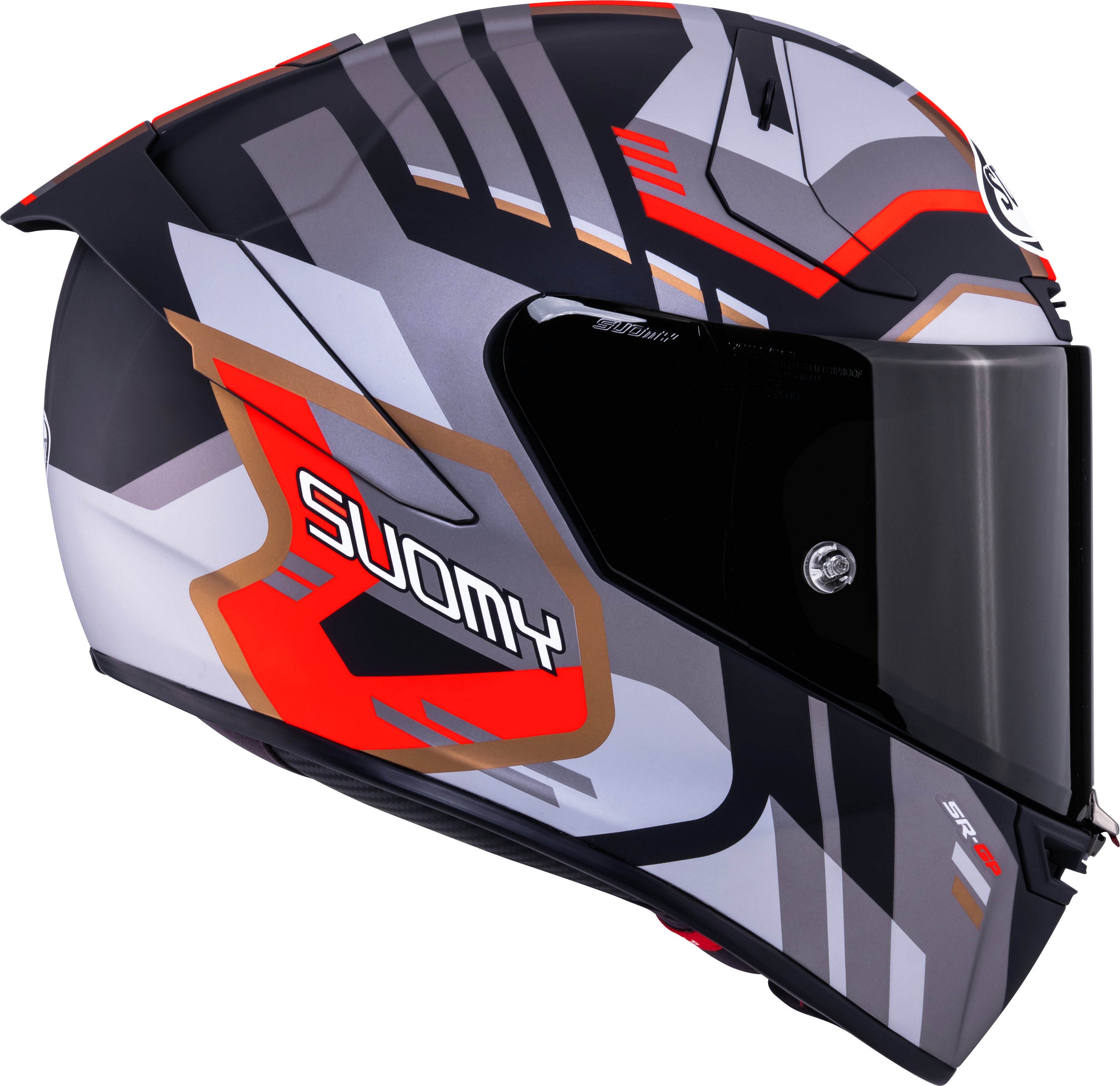 Suomy SR-GP Evo Casco Infrarrojo Mate Gris/Rojo/Negro K6S20025 