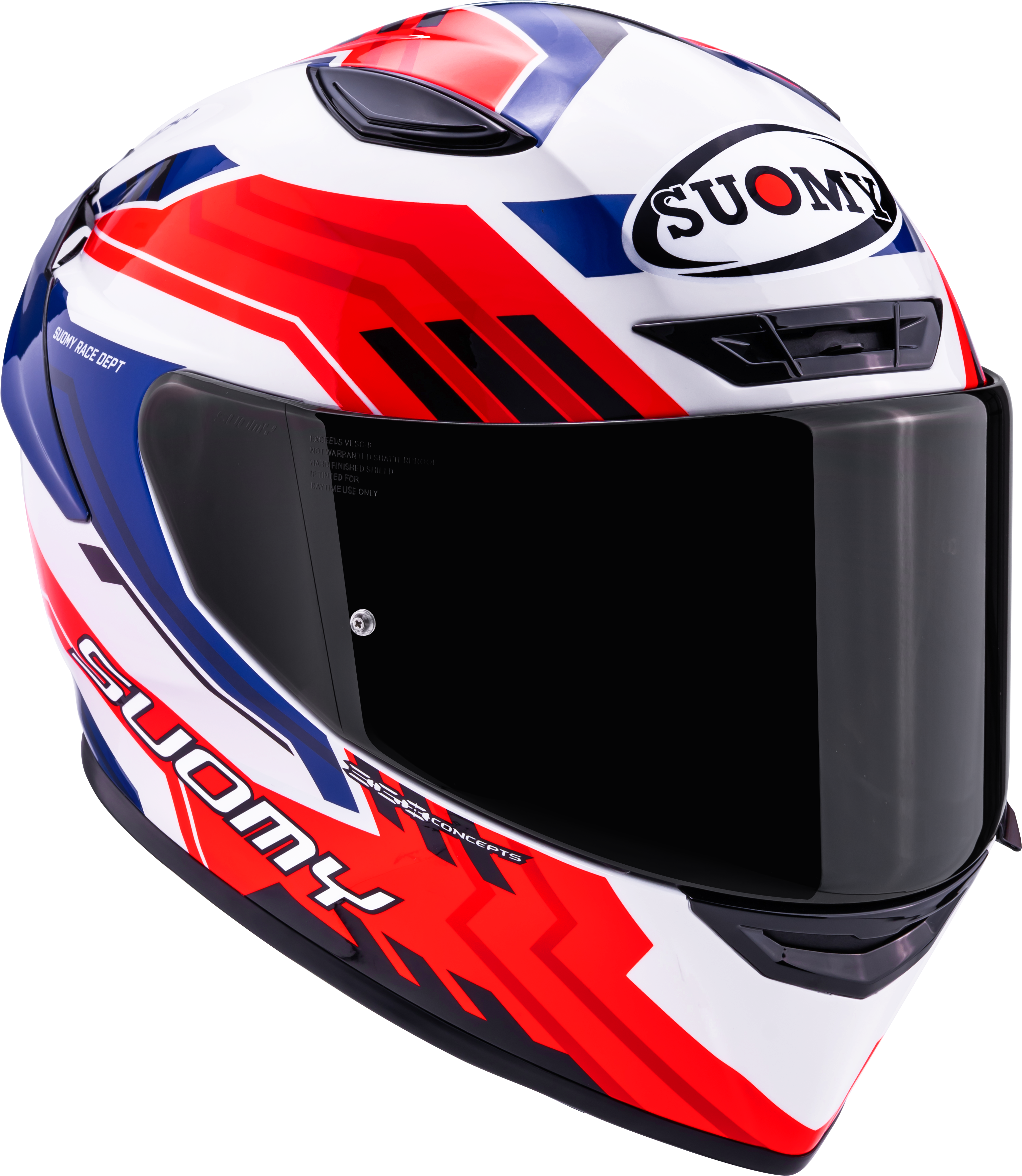 Suomy Track-1 Casco Marco Blanco/Rojo/Azul K6T10023 