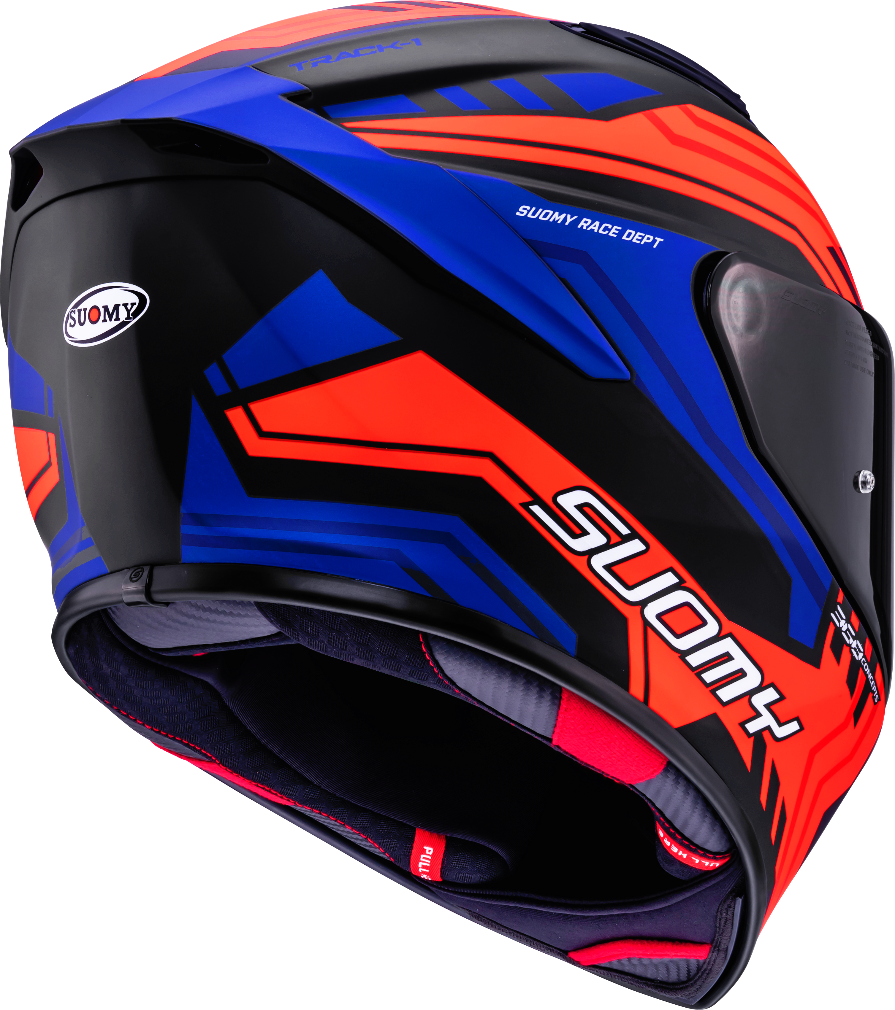 Suomy Track-1 Casco Estructura Mate Negro/Rojo/Azul K6T10024 