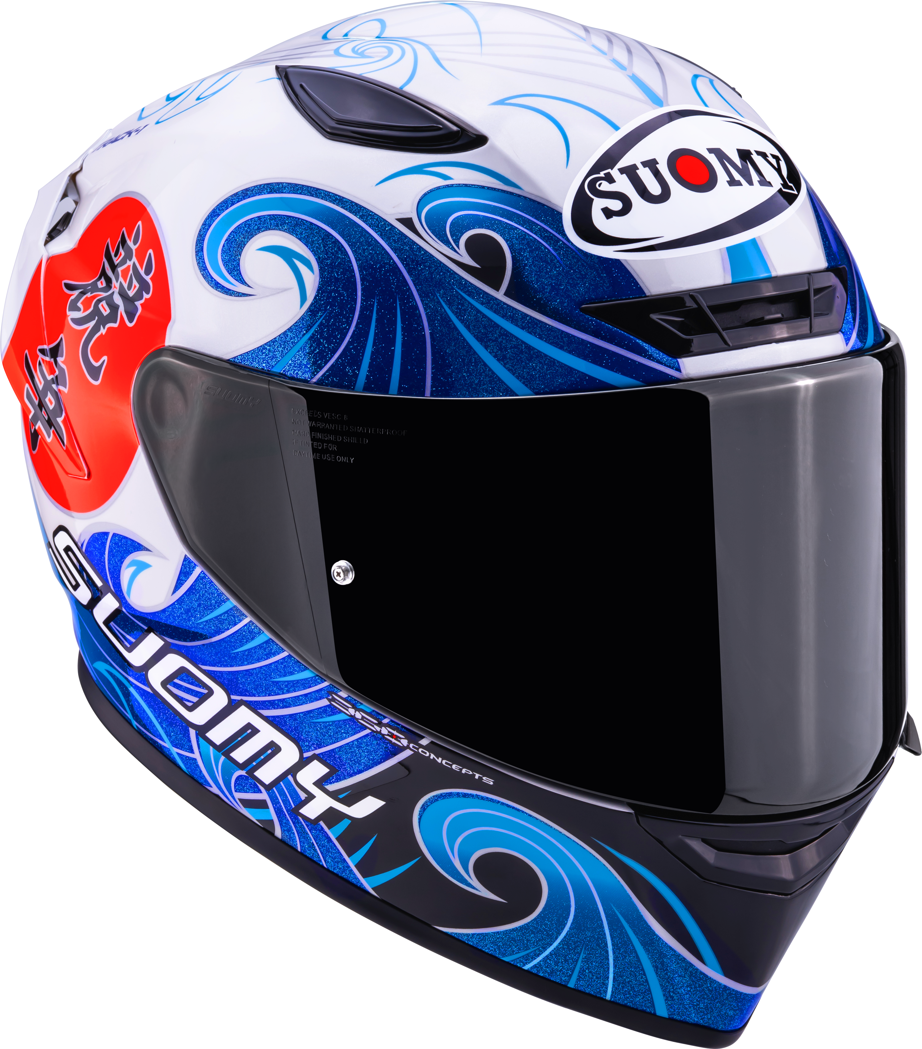 Suomy Track-1 Casco Waves Blanco K6T10025 