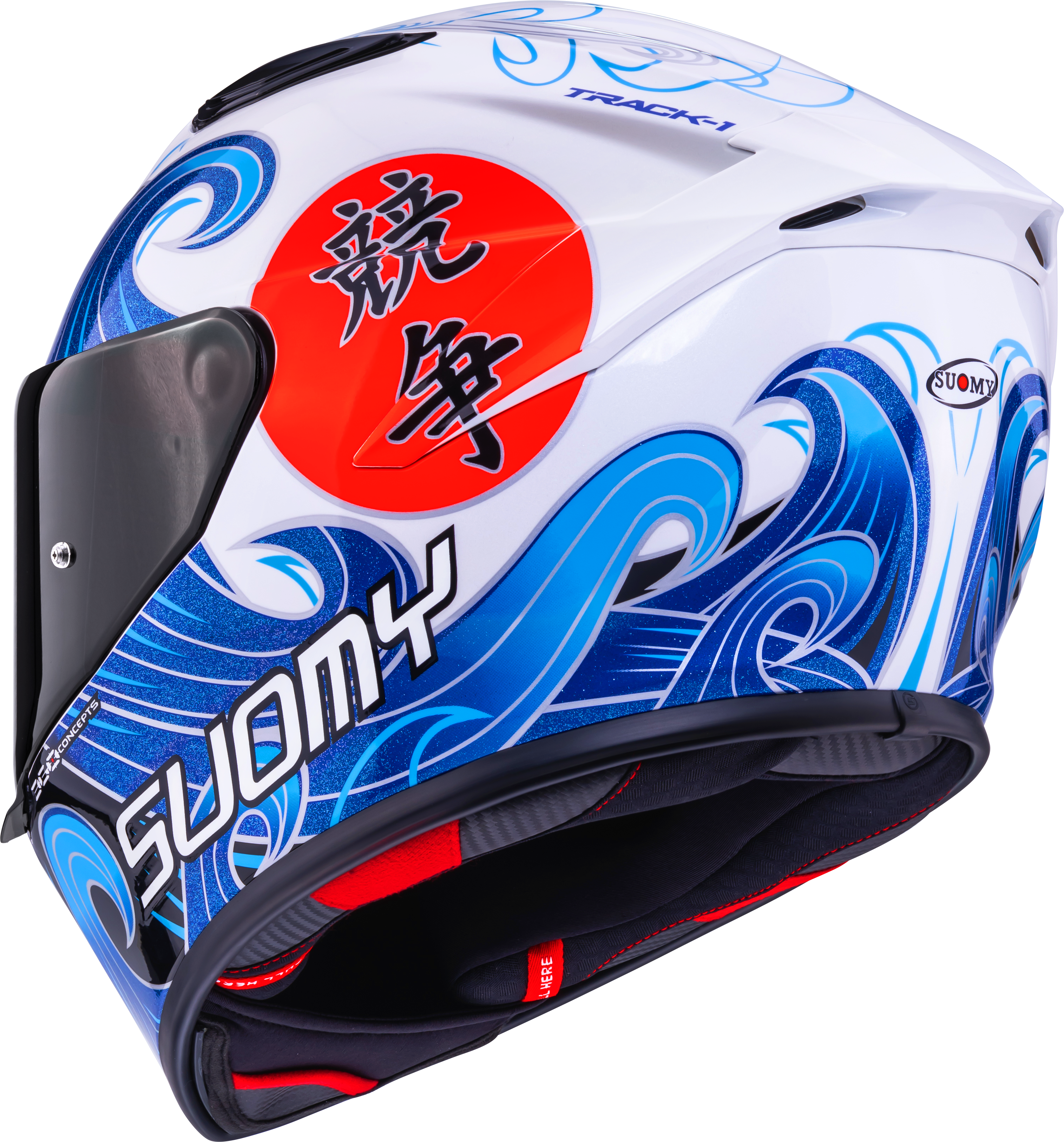Suomy Track-1 Casco Waves Blanco K6T10025 