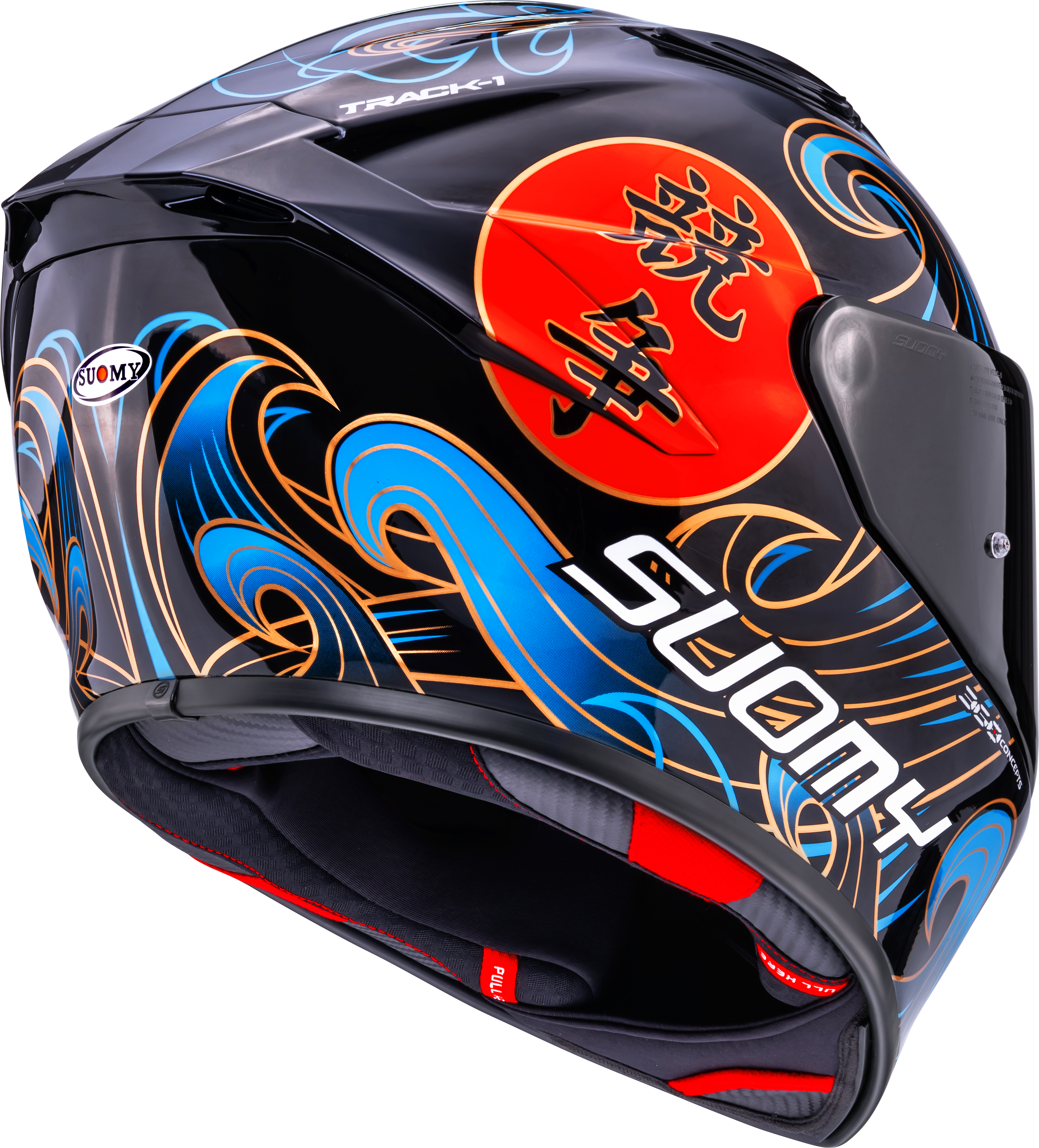Suomy Track-1 Casco Waves Negro K6T10026 