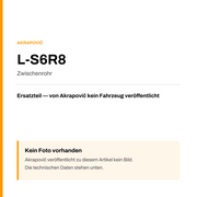 Akrapovic Zwischenrohr L-S6R8 — Platzhalter, kein Herstellerfoto verfügbar
