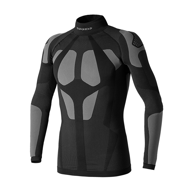 Spidi Seamless Camiseta de base para motocicleta | Hombres | Negro/Gris | L77010 
