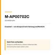 Akrapovic Schalldämpfer M-AP00702C — Platzhalter, kein Herstellerfoto verfügbar