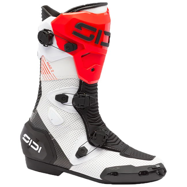 Botas de moto Sidi MAG 2 Air Blanco Negro Rojo - 391 