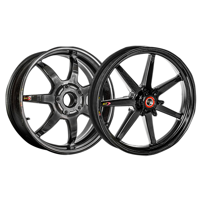 BST MAMBA 7 TEK Carbon Llantas Juego Ducati Panigale 1199/S/R (12-17) 