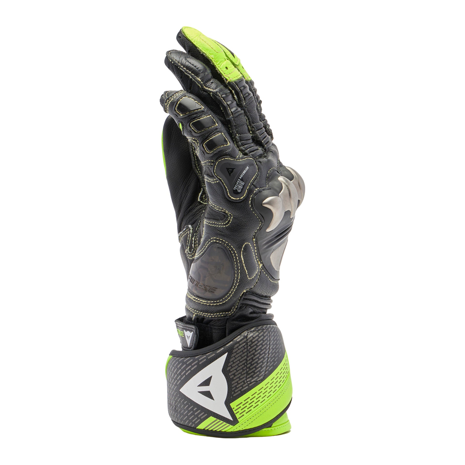 Guantes de cuero para moto Dainese Full Metal 7 Racing | Hombre | Negro/Amarillo Neón | 201810001462000 
