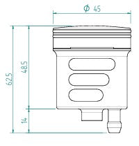 Depósito de freno y embrague LighTech 30 cm³ – Aluminio CNC, colorido | Depósito universal para motocicletas 