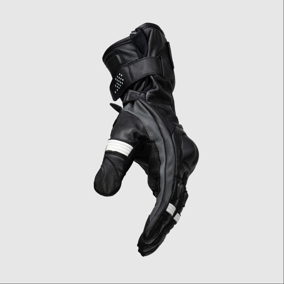 Knox Oulton MK2 Sport Lederhandschuhe | Herren | Schwarz/Weiß | 1011352160050