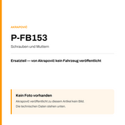 Akrapovic Schrauben und Muttern P-FB153 — Platzhalter, kein Herstellerfoto verfügbar