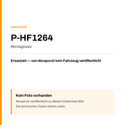 Akrapovic Montagesatz P-HF1264 — Platzhalter, kein Herstellerfoto verfügbar