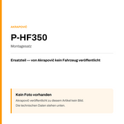 Akrapovic Montagesatz P-HF350 — Platzhalter, kein Herstellerfoto verfügbar