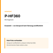 Akrapovic Montagesatz P-HF360 — Platzhalter, kein Herstellerfoto verfügbar