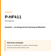 Akrapovic Montagesatz P-HF411 — Platzhalter, kein Herstellerfoto verfügbar